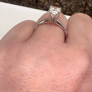 14k vintage 1 carat natural solitaire ring